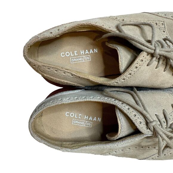 Cole Haan Men’s Tan Lunargrand Oxfords \